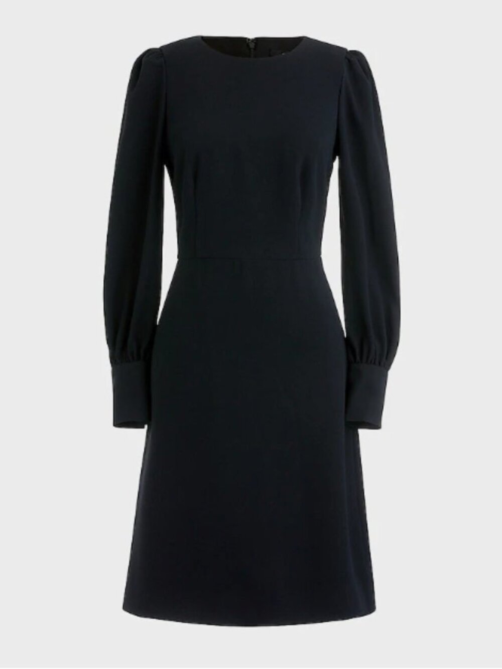 J. Crew Classic  Black Long-sleeve Dress in 365 Crepe Size 6
